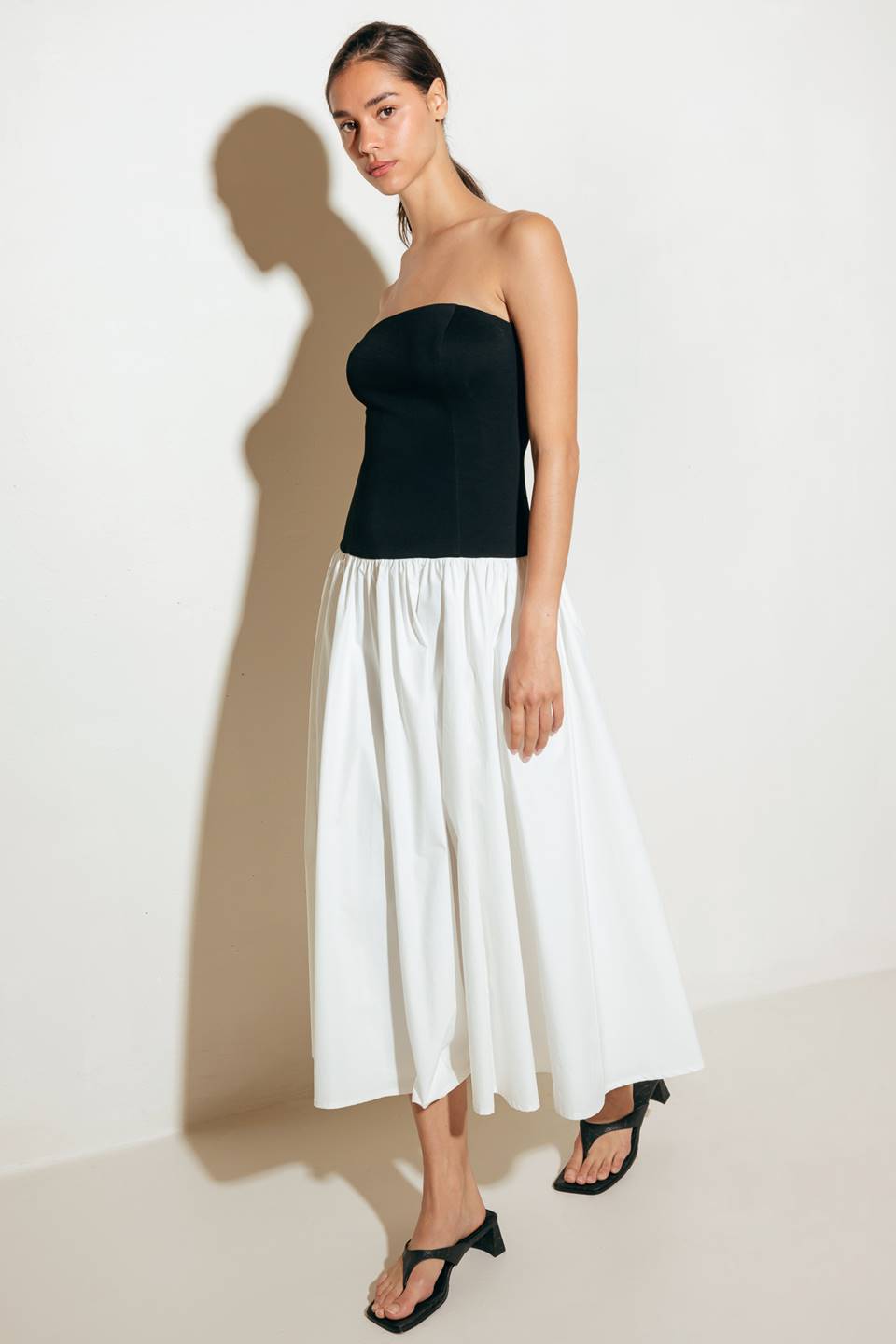 SHIFT STUDIO SOLID MIDI DRESS Flying Tomato